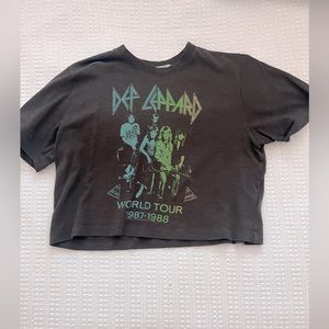 junk food Def Leppard band tee